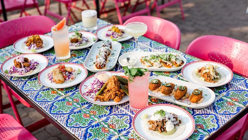 A selection of Cali-mex dishes from Paradise Arcade in Noosa.