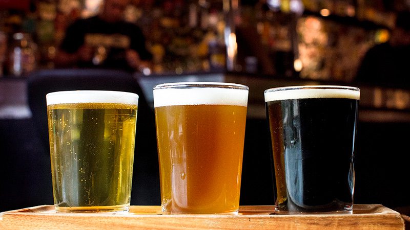 A collection of beer provided by Inn Deep in Glasgow.