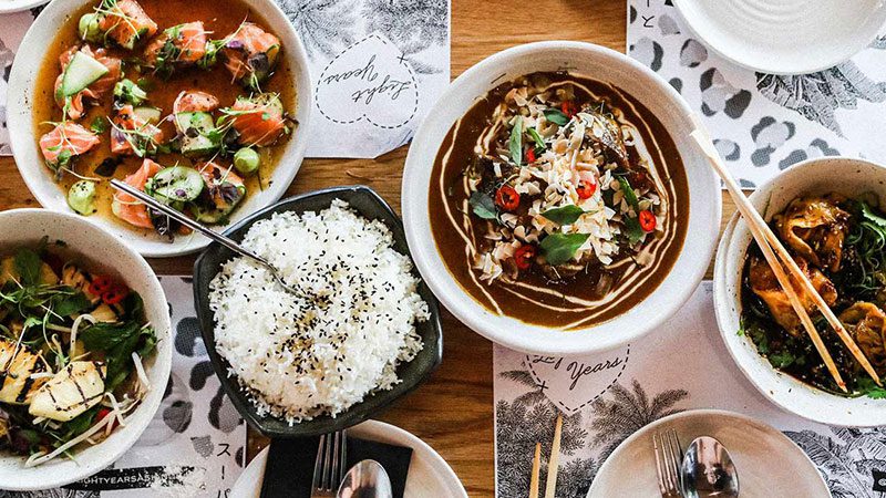 A selection of tasty dishes from Light Years in Noosa.