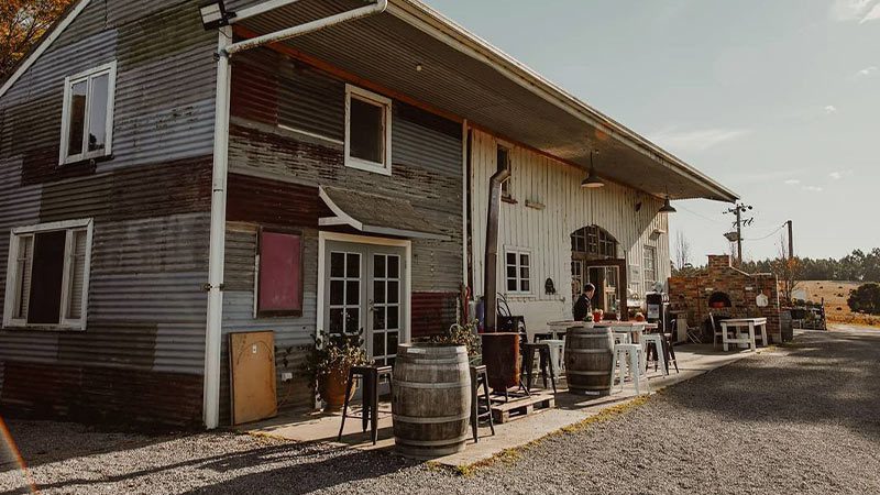 The Cellar Door at Swinging Gate Winery in Launceston, Tasmania. 