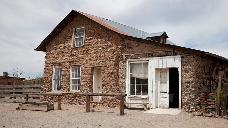 An abandoned ghost town Shakespeare in New Mexico