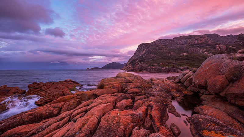 A purple sunset At Sleepy Bay