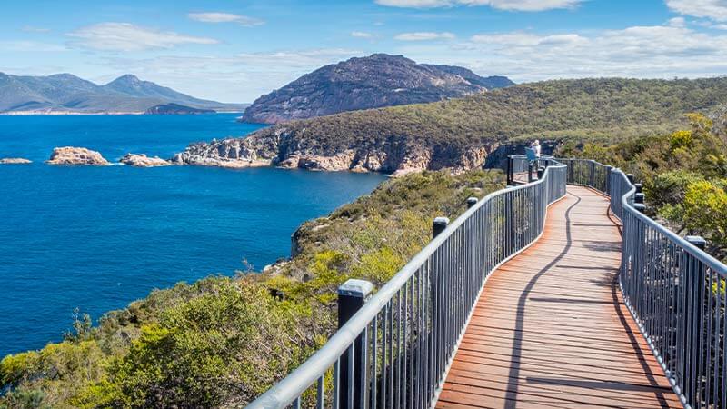 The boardwalk on the Cape Tourville Circuit