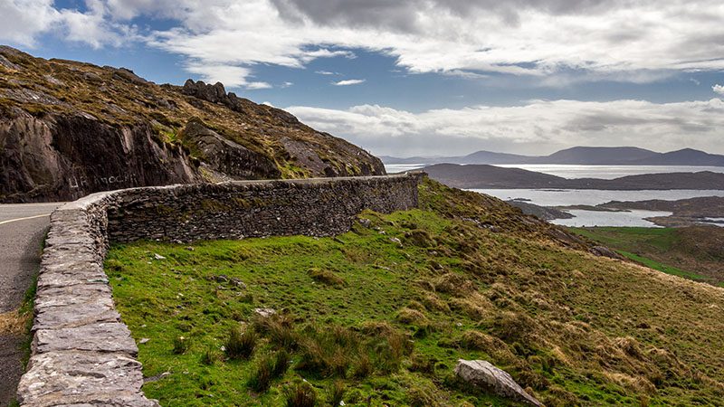 Coastal road along the Ring of Kerry