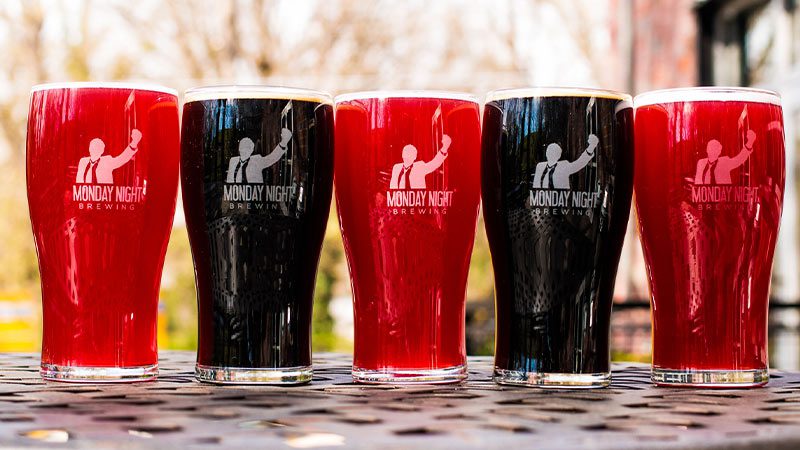 A selection of beer from Monday Night Brewing.