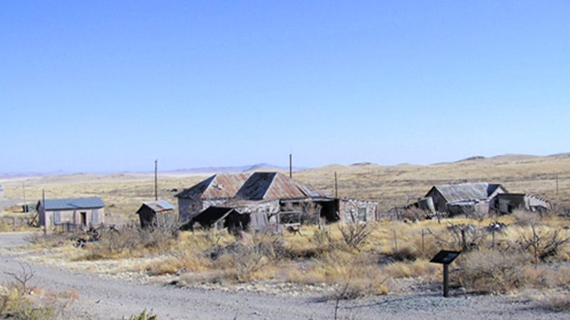 Lake Valley, a ghost town in New Mexico. 