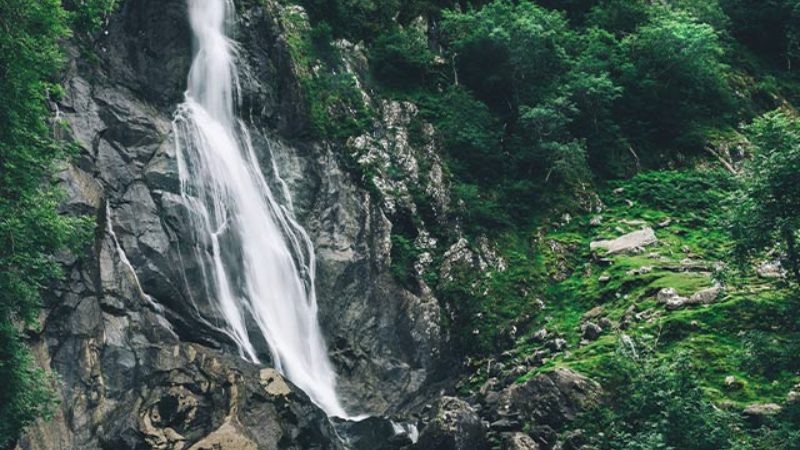 Aber Falls in Snowdonia, Wales.