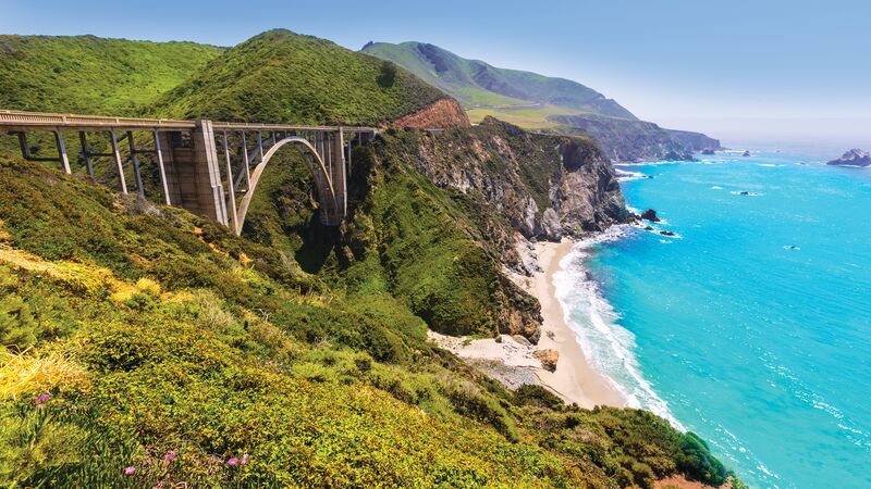 Bixby Bridge along California's Coastline