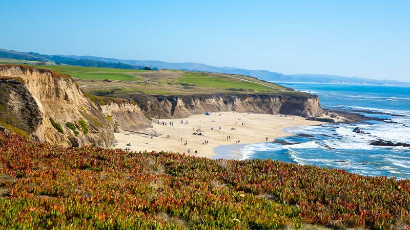 Coastal area of Half Moon Bay