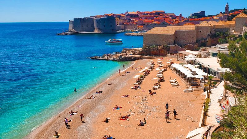 A beach in Croatia