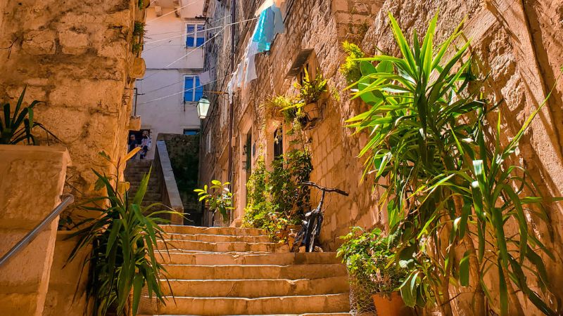 A beautiful old laneway in Dubrovnik