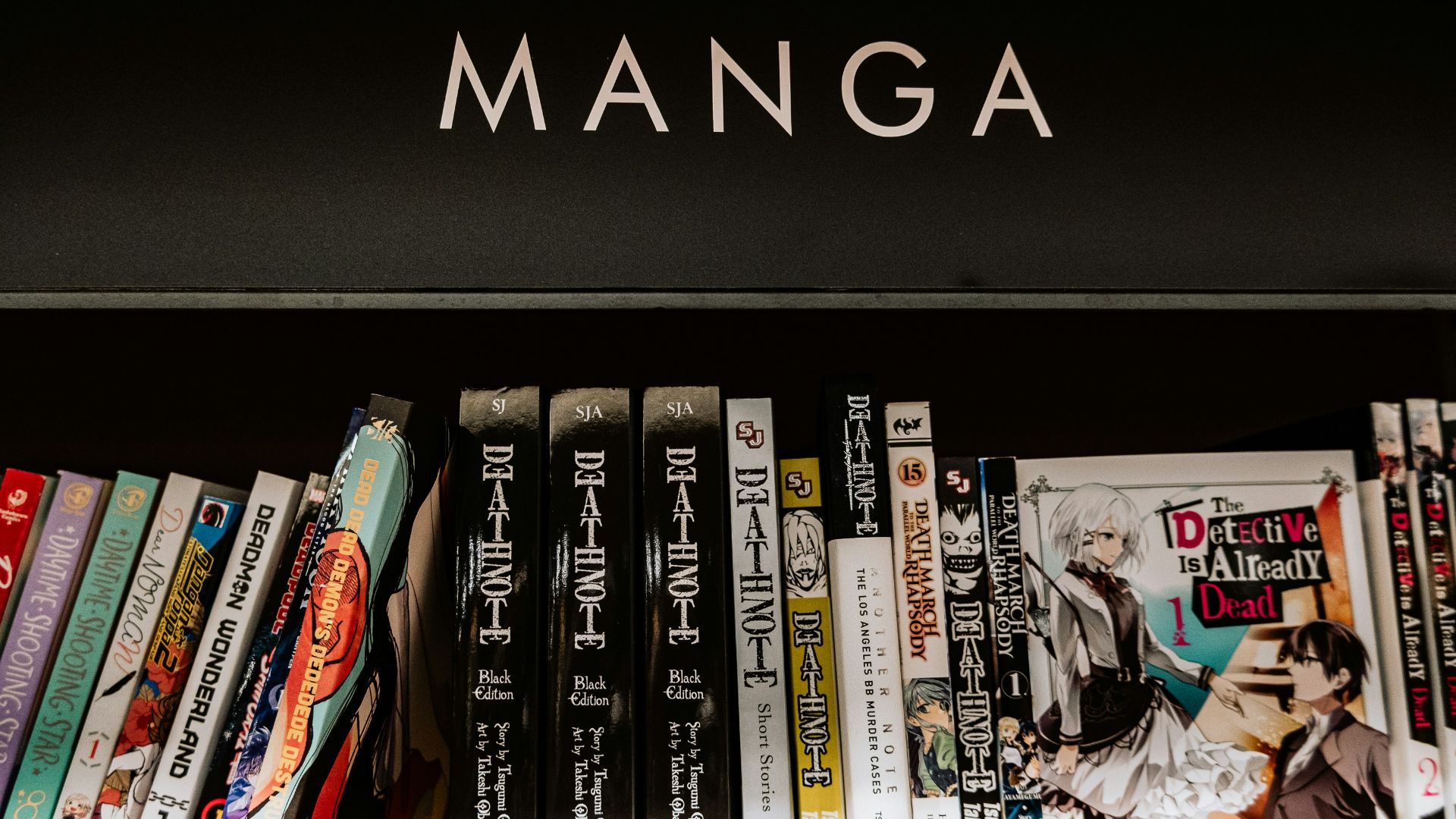 Manga comics in Japan.