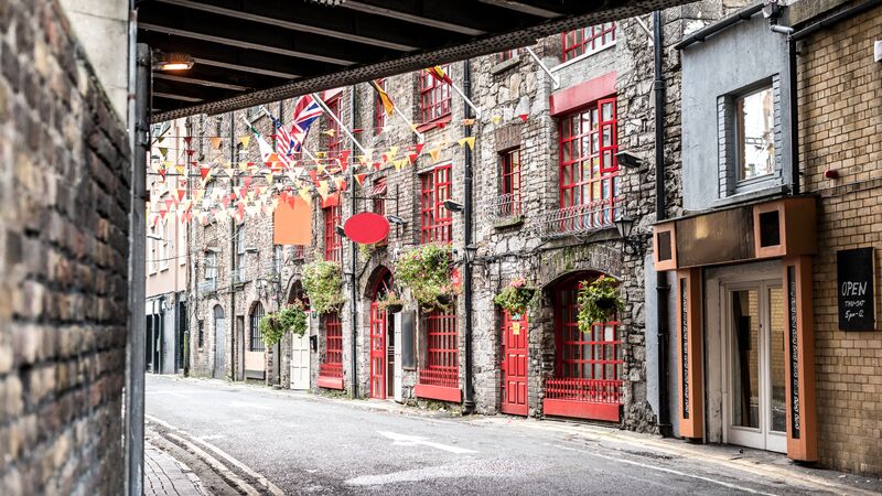 The vibrant, colourful streets of Dublin. 