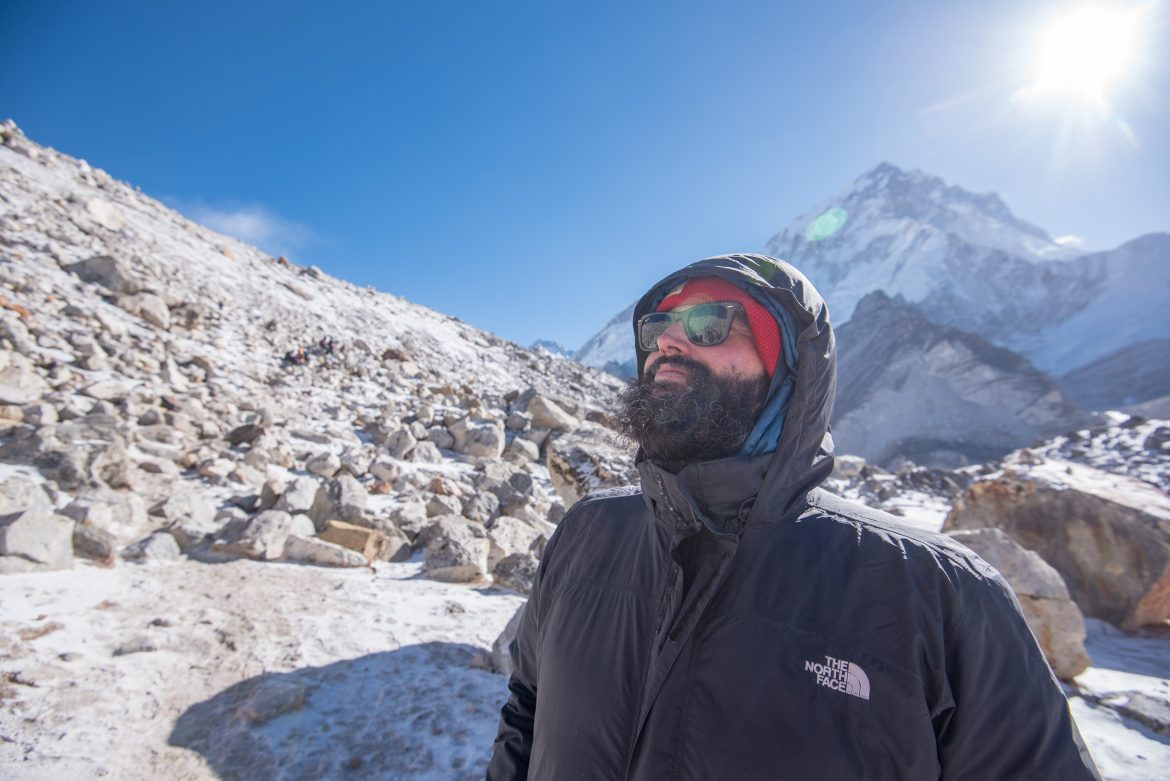 Pat O 'Neill at Everest Base Camp