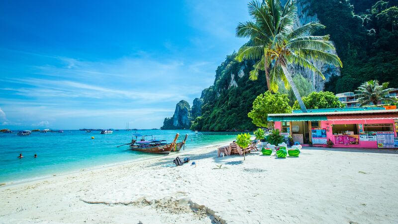 The stunning Phi Phi islands in Thailand