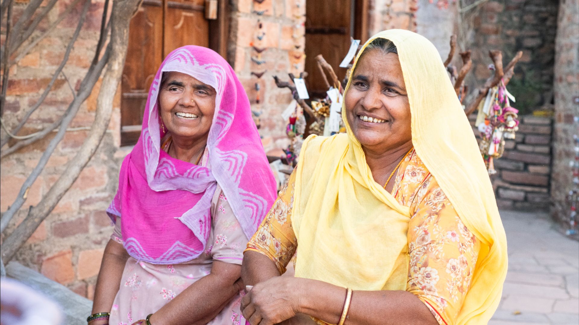 Local women visited by the Intrepid Women's Expedition.