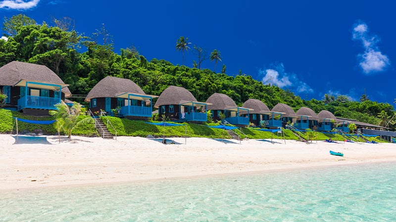 A traditional Samoan fale (beach villa)