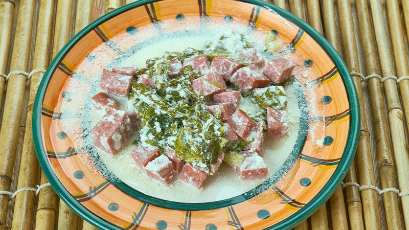 A plate of traditional Samoan food