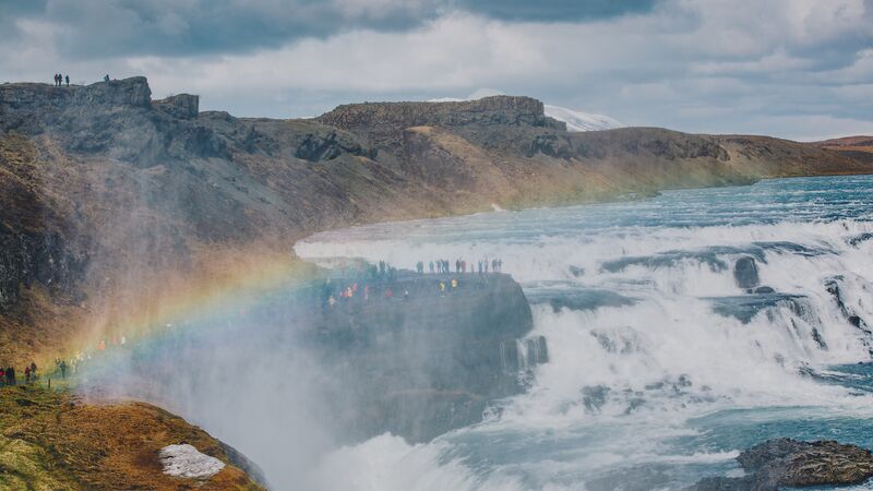excursions to iceland Gulfoss Waterfall, Iceland