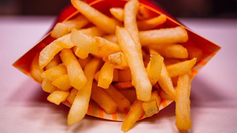 Crispy golden french fries from Mcdonald's