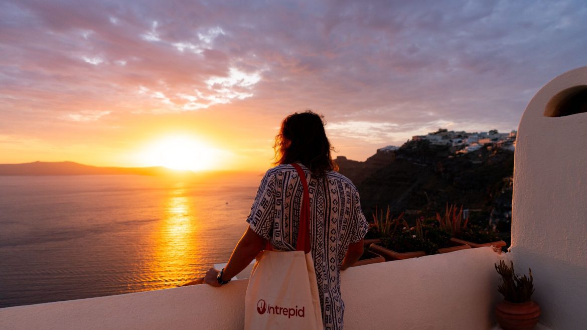 Avoid the crowds in Santorini with Intrepid.