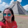 Intrepid leader Valeria Valdivia at a Mayan temple