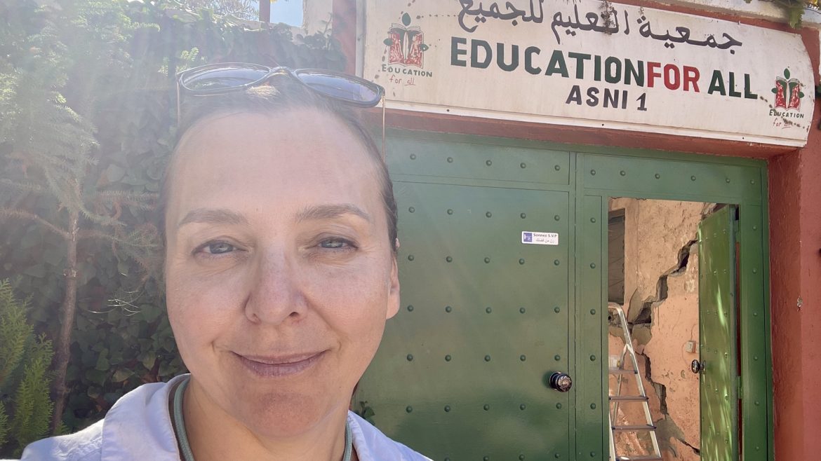 Nancy at Education for All in Morocco