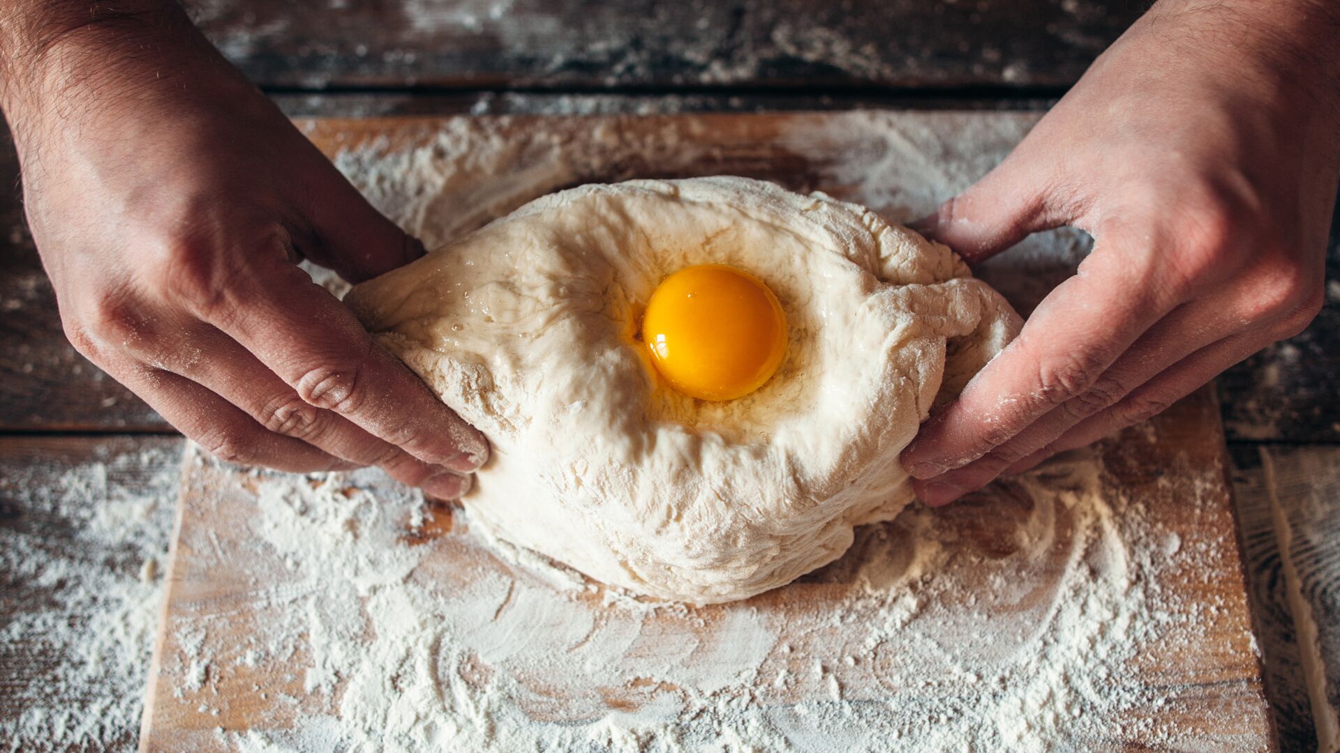 The classic Georgian dish of khachapuri