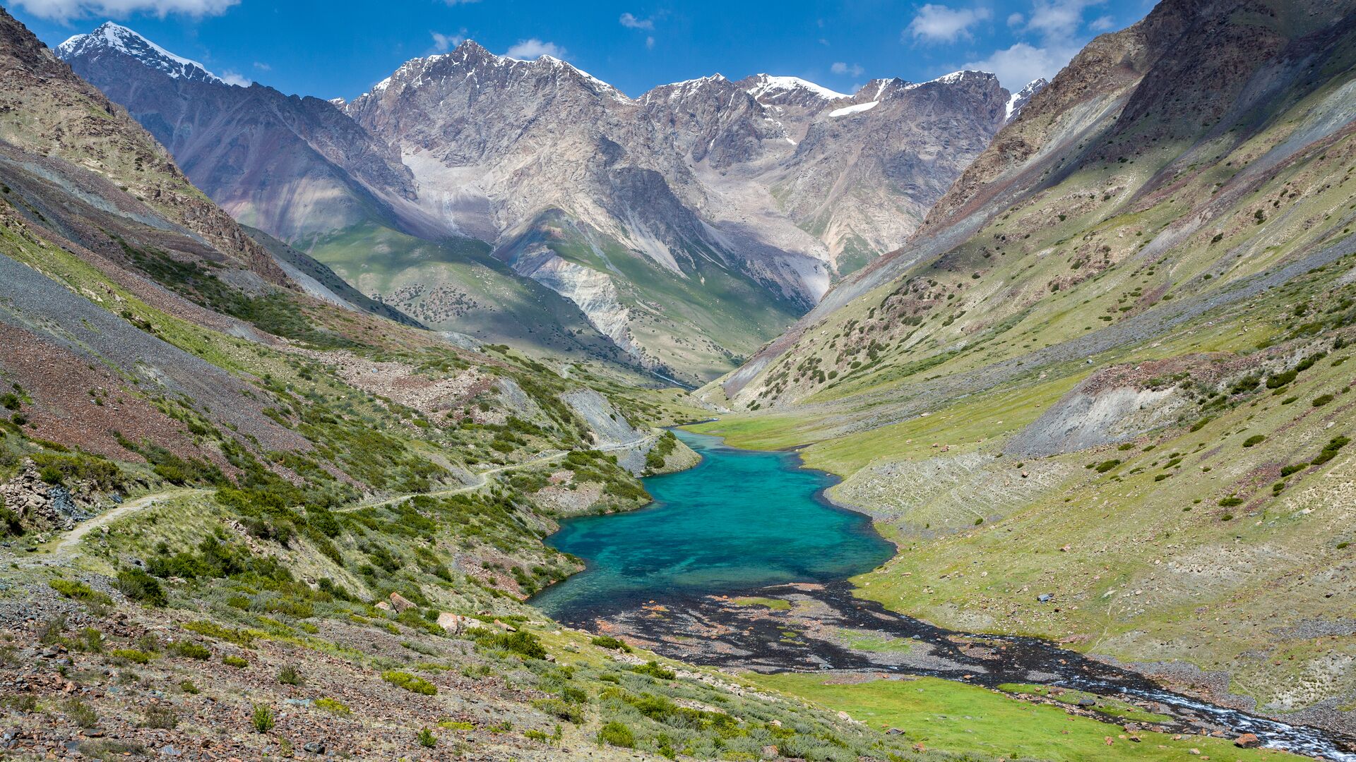 The Tien Shan mountain range in Kyrgyzstan.