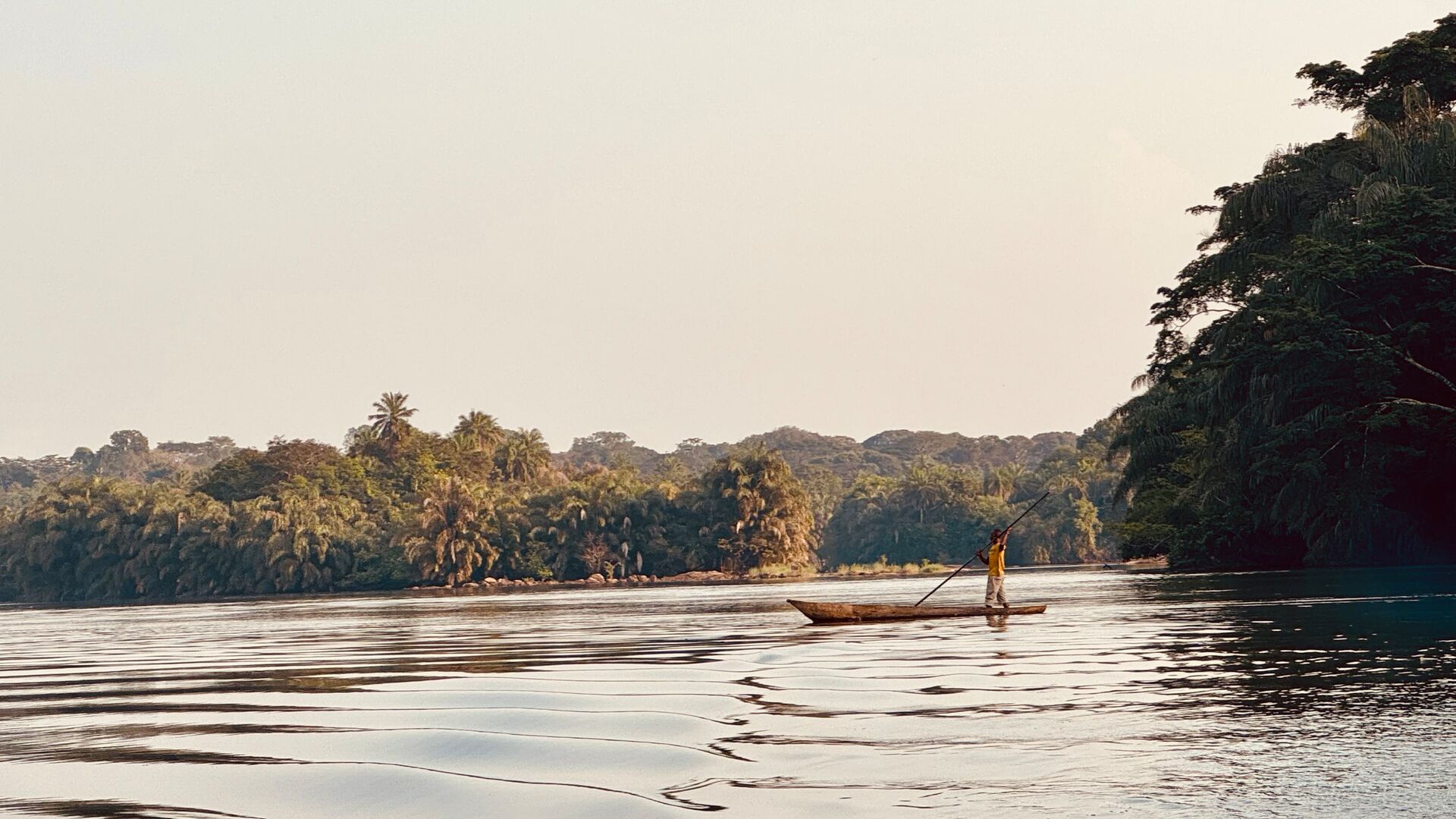UNESCO-listed Tiwai Island in Sierra Leone.
