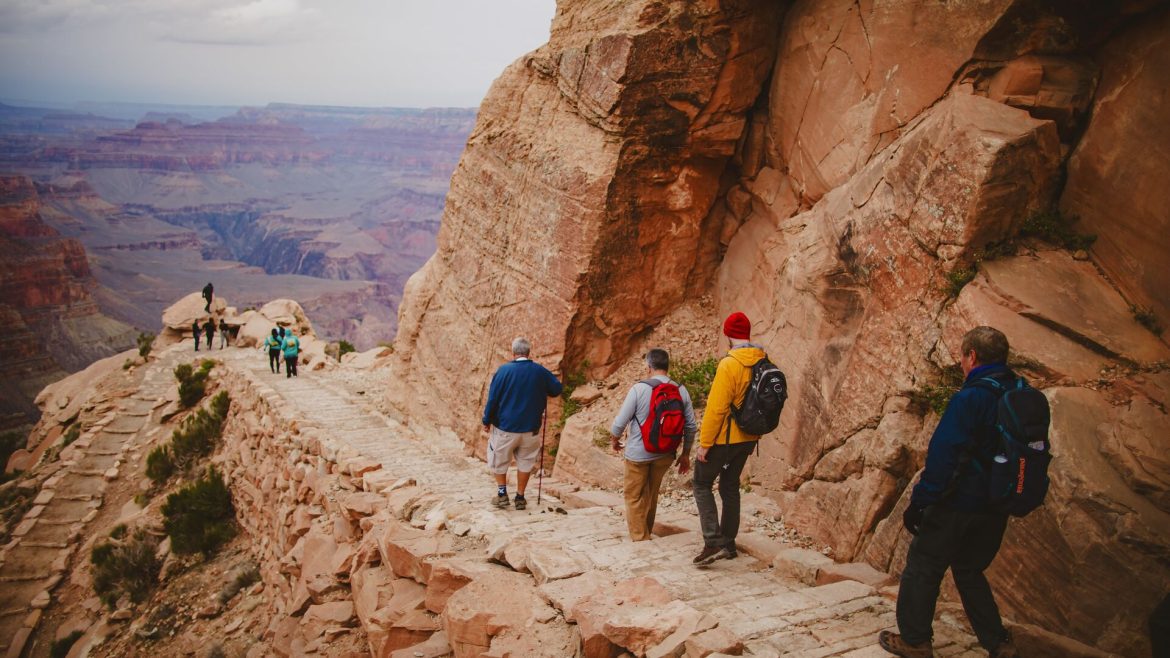 Hiking in the Grand Canyon with Intrepid.