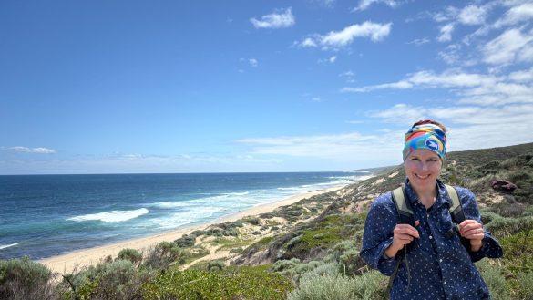 Dana Ronan on the Cape to Cape Trail, Western Australia, with Intrepid.