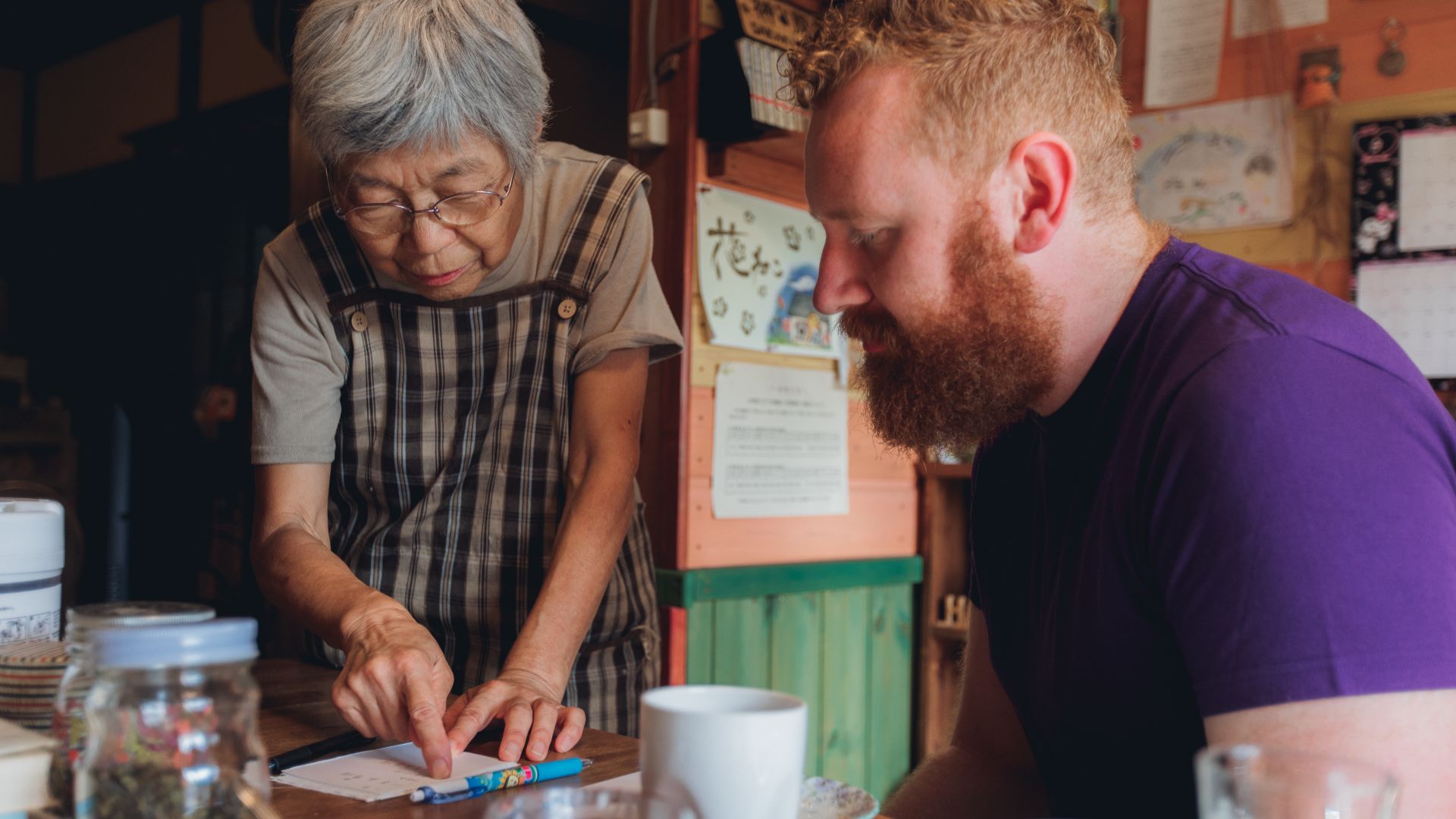 A local in Japan connecting with an Intrepid traveller.