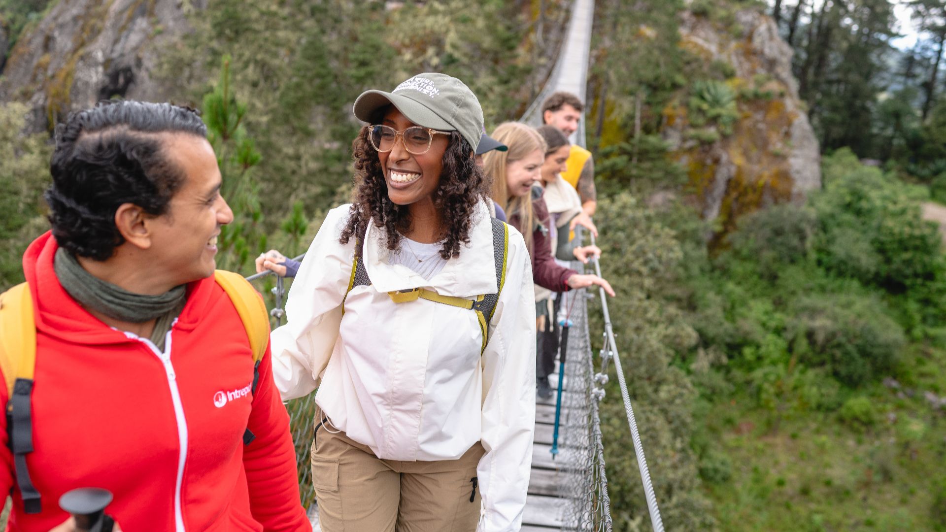 Travellers on a small-group Intrepid trip.