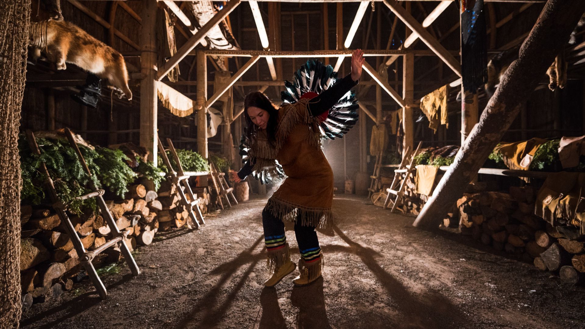 A member of the Huron-Wendat community.