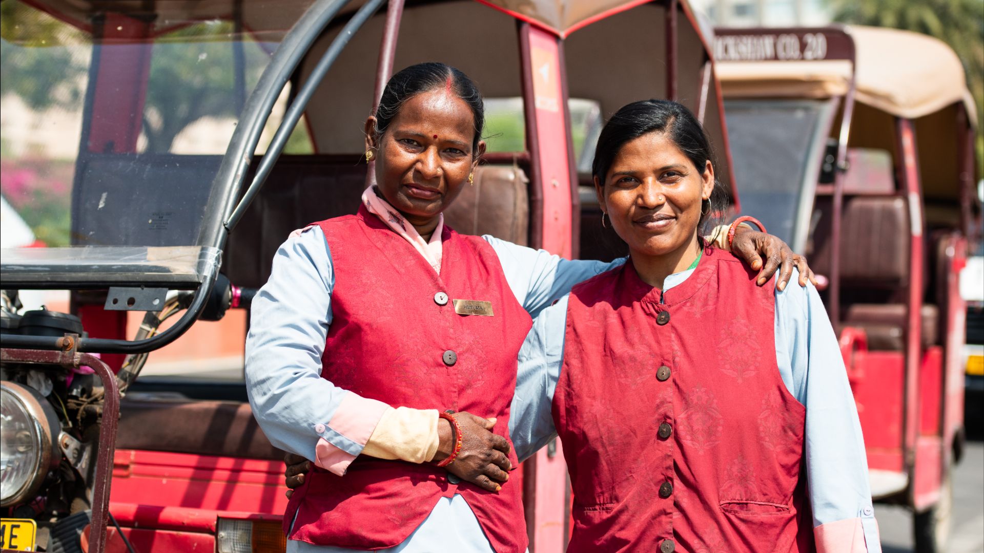 Intrepid partners, The Pink City Rickshaw Company.