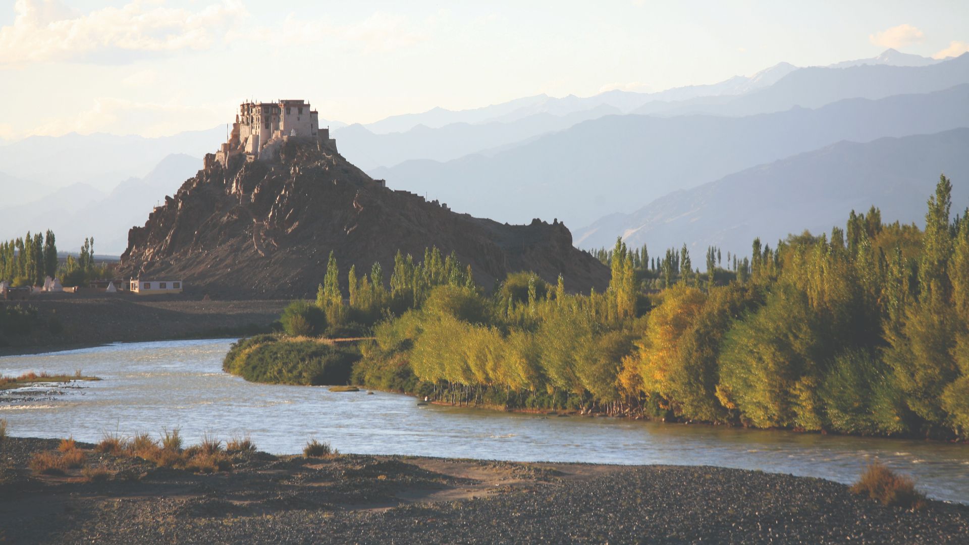 The Himalayan mountains of Ladakh, India.