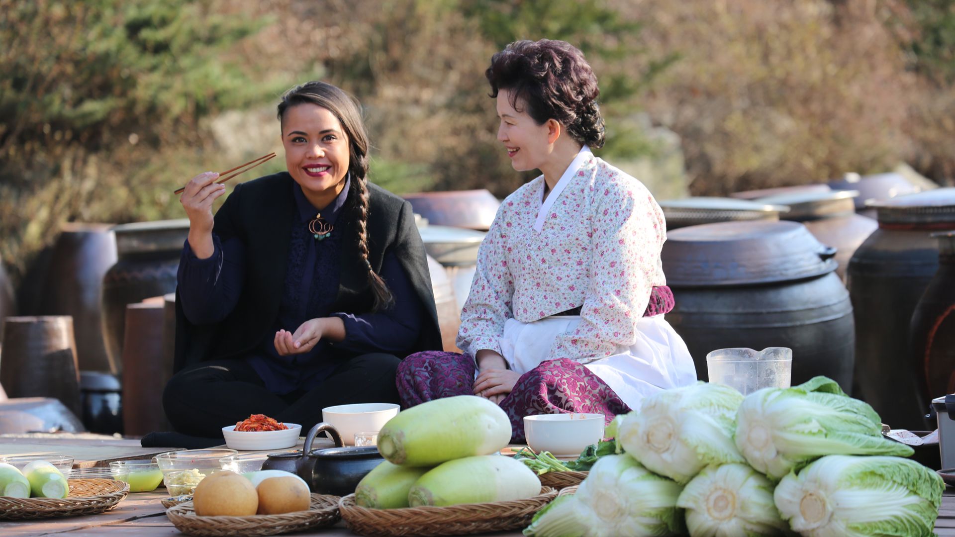 Karena Bird, MasterChef winner, in Korea.