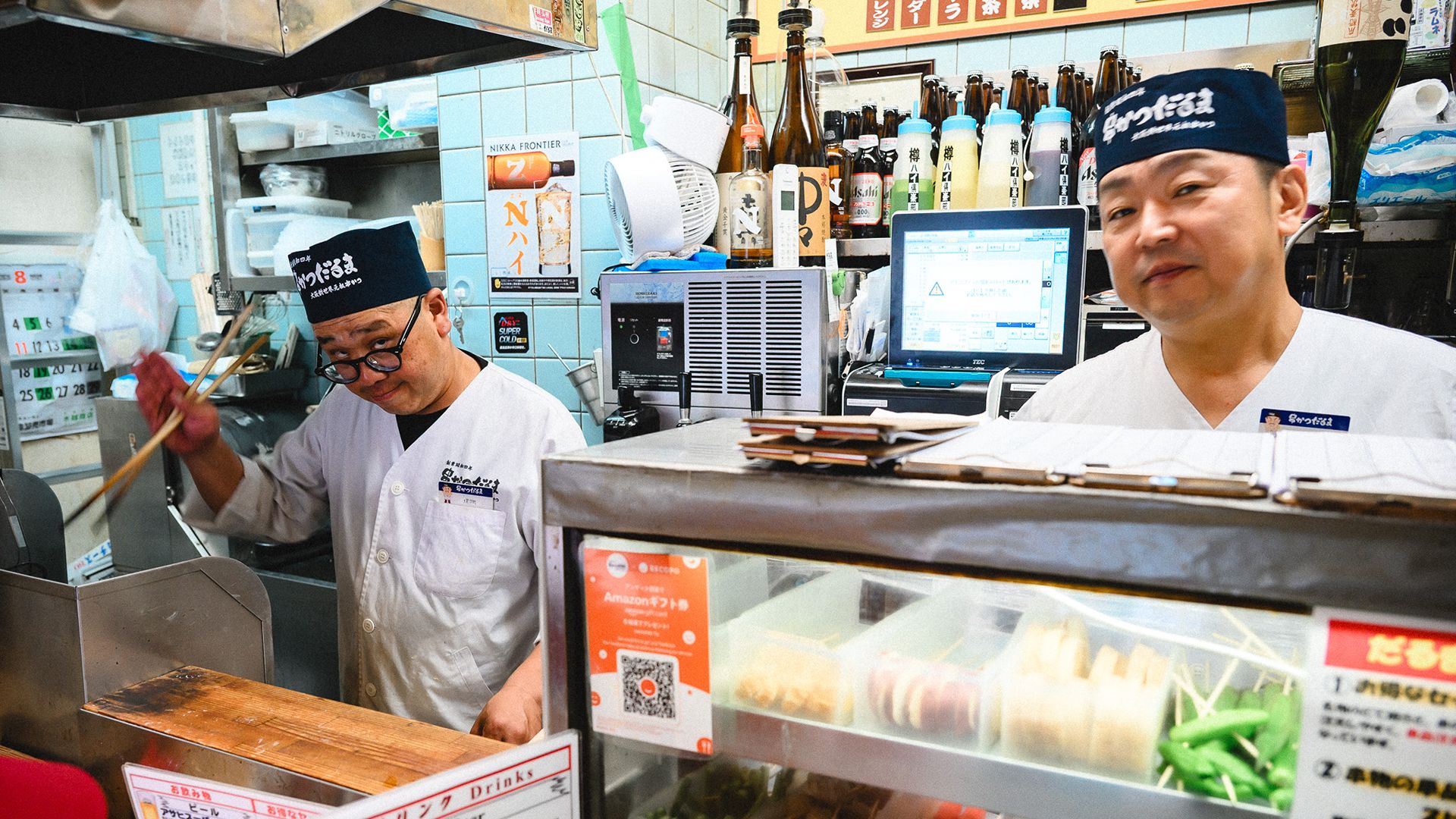 Osaka's original Kushikatsu Daruma restaurant