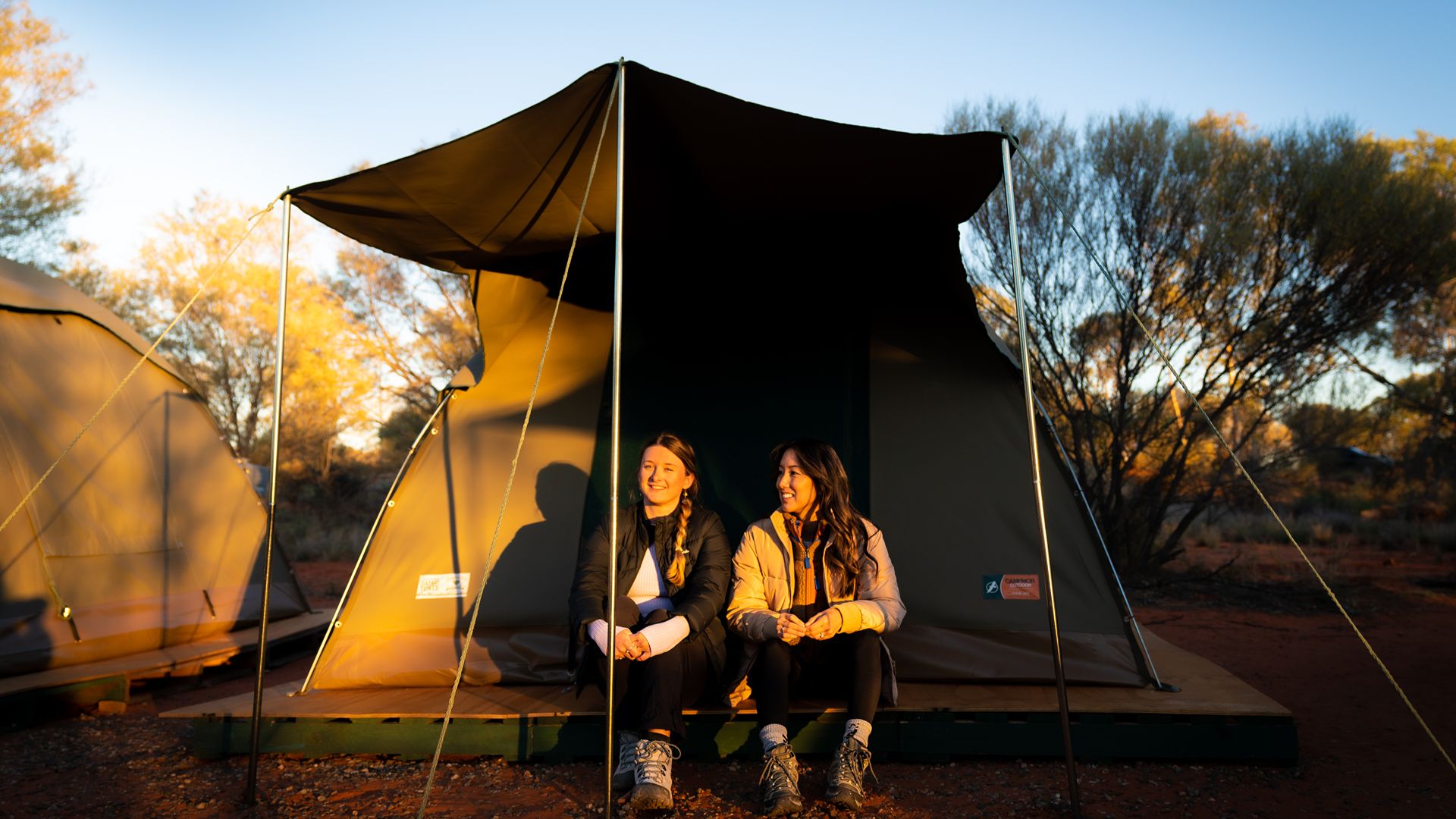 Sharing a tented room with Intrepid in Australia's Red Centre.