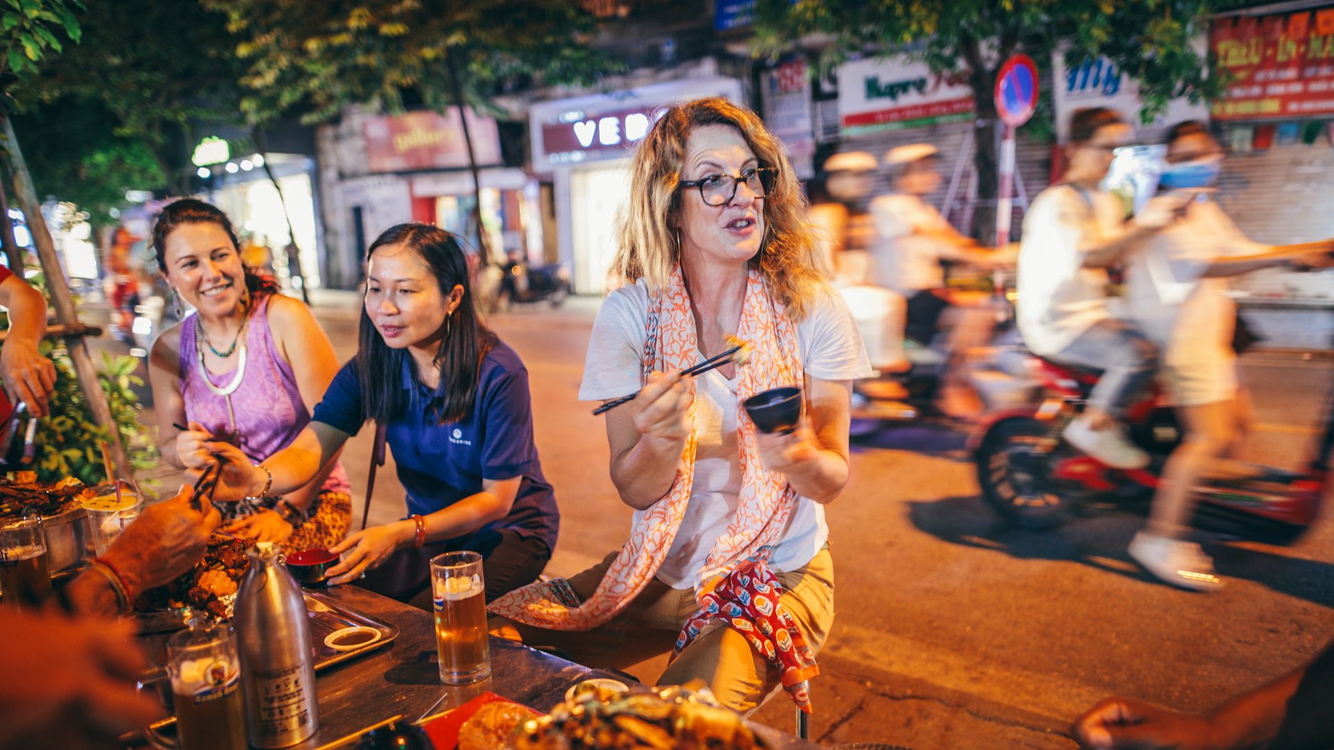 The Hanoi street food experience in Vietnam with Intrepid Urban Adventures.
