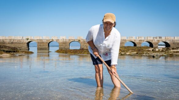 Charra Oliveira-Dominguez, a mariscadora shellfish gatherer in Cambados, Spain.