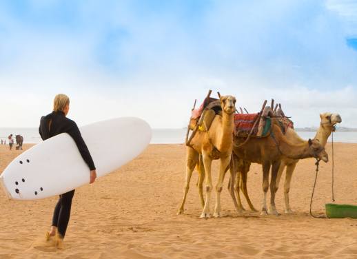 woman travelling to morocco