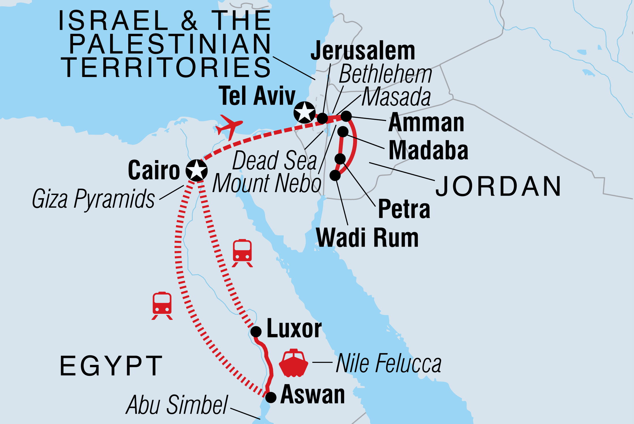 egypt jerusalem jordan tour