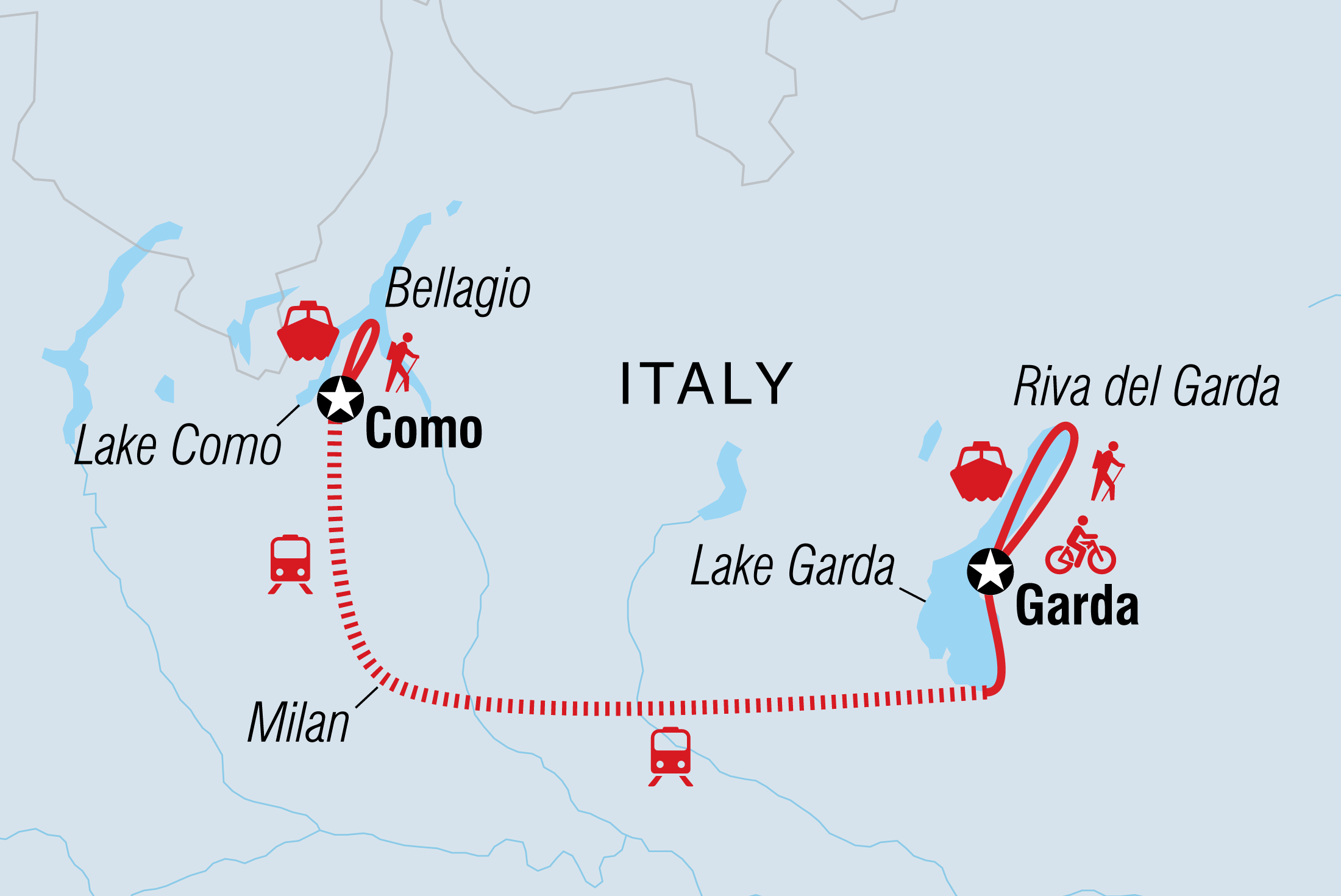 Italian Lakes Hike, Bike & Kayak   Intrepid Travel