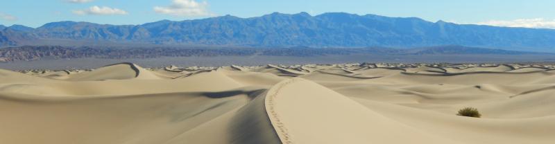 Beautiful sand dunes in Death Valley, Utah, USA
