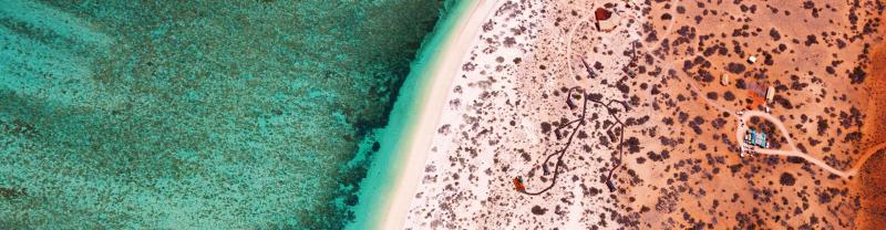 Aerial view of Ningaloo Reef, Western Australia