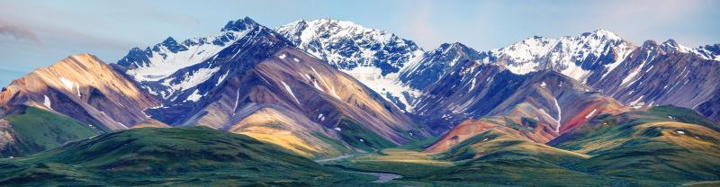 Denali National Park Mountain Range, Alaska