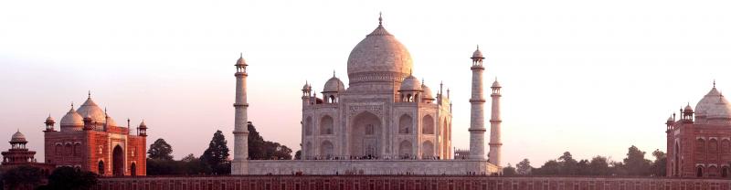 India Agra Taj-Mahal Panorama