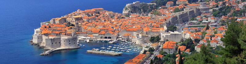 A panoramic view of Dubrovnik's Old Town